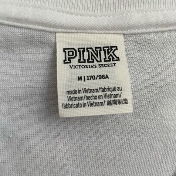 Victoria’s Secret Pink 2pc Shorts Pullover atop Outfit Terrycloth M - Picture 9 of 10